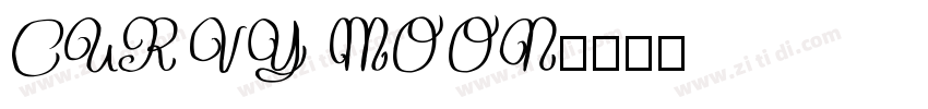 CURVY MOON字体转换